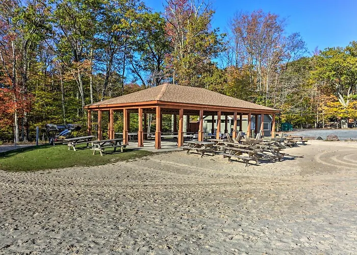 Deck & Screened Porch: Pocono Lake Vacation Rental